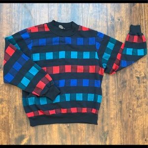 Vintage plaid sweatshirt
